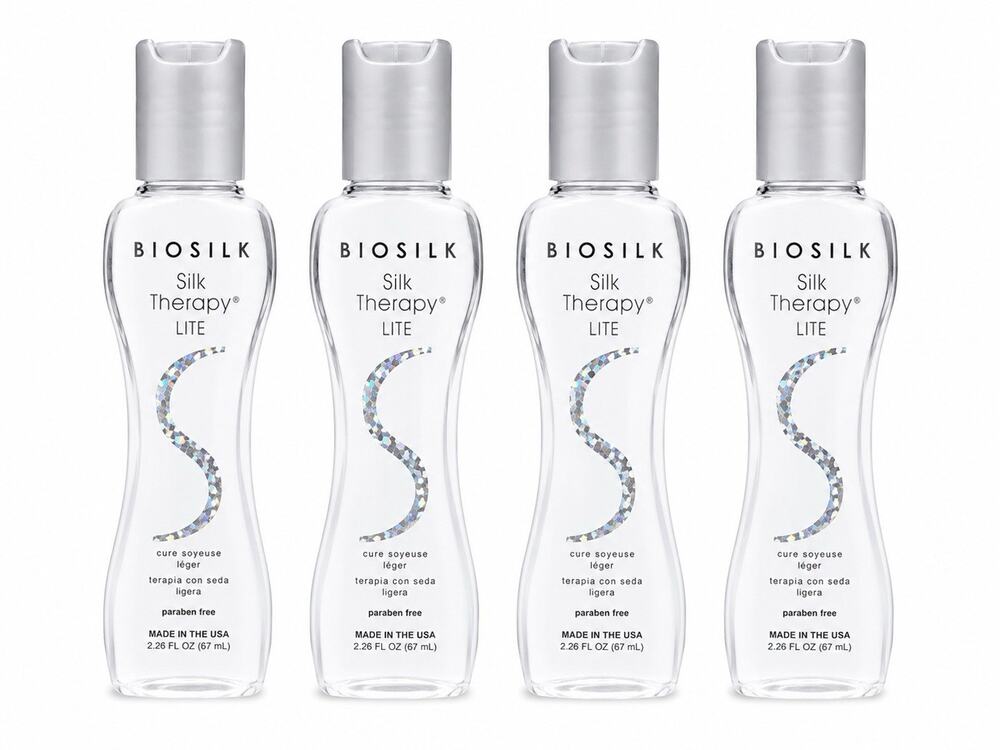 4x BioSilk Silk Therapy Lite Leave-In Treatment 2.26 fl oz 67ml Hair Serum